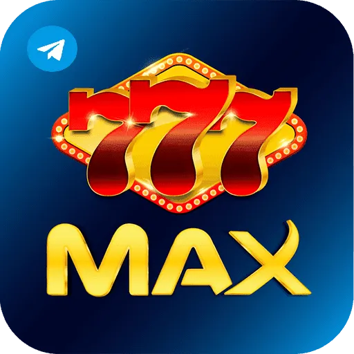 Imagem promovendo o canal oficial da 777max no Telegram
